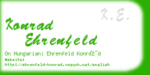 konrad ehrenfeld business card